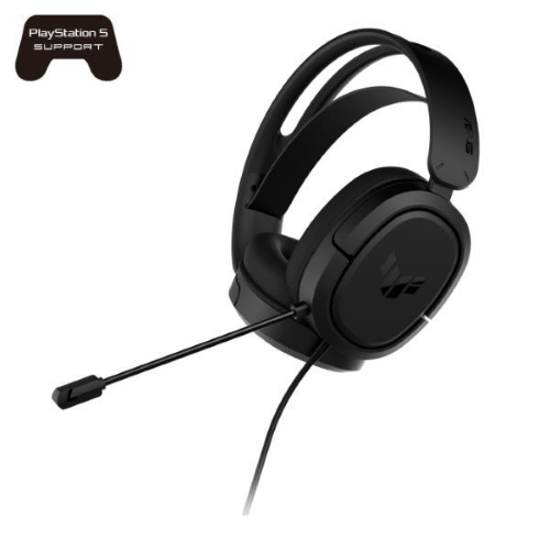 ASUS TUF GAMING H1 CUFFIE DA GAMING CON SUONO SURROUND 7.1 MICROFONO CERTIFICATO DA DISCOTECA E TEAMSPEAK DESIGN LEGGERO E CONFORTEVOLE